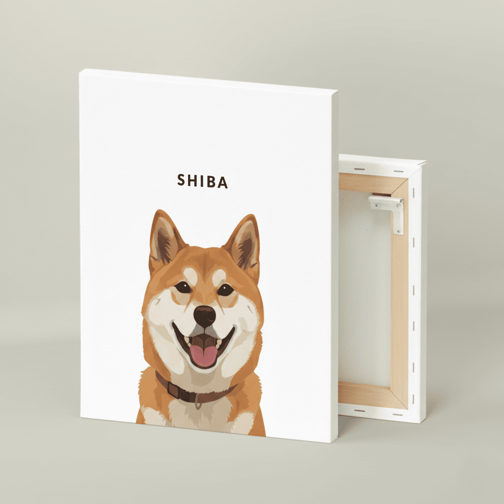 Custom One Pet Portrait canvas